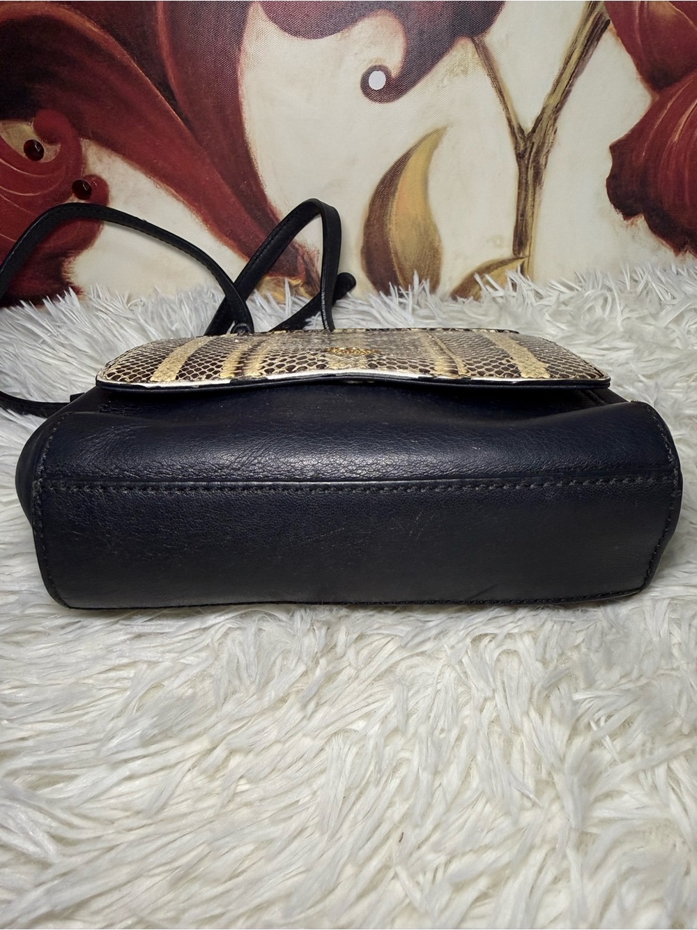 MCM  Authentic  Python Embossed Crossbody Bag - Picture 5 of 12